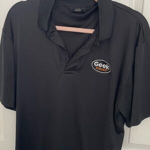 Geek Swuad Black Polo Shirt